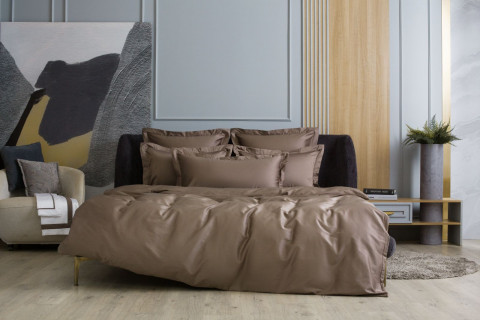 3716050 Постельное белье Brownie Allure Grass Евро простыня на резинке
