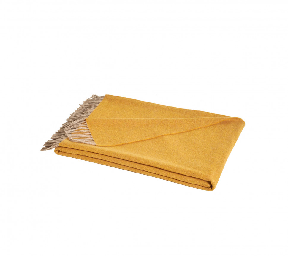 Плед Blanc des Vosges JAZZ MIEL 130х170, меринос 100% 230г/м2