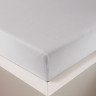 Простыня на резинке Hefel White (600) белая 140/160x200 