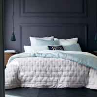 Покрывало ALCOVE metal 270х250, светло-серый, стёганое, хлопок сатин 280 TC
