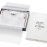 FLOREA BLEU CELESTE Халат короткий M /Blanc Des Vosges  