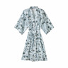 FLOREA BLEU CELESTE Халат короткий M /Blanc Des Vosges  
