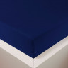 Простыня на резинке Hefel Navyblue (729) темно-синий 140/160x200 