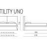 Кровать Altrenotti Utility Uno