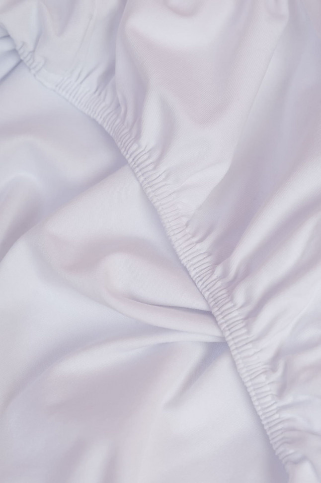 Простыня на резинке NOBLE TRADITIONS JERSEY WHITE GRASS 200х200х40