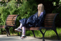 Дорожный плед – одеяло пуховый Travel Plaid Grass Ink 140х200 