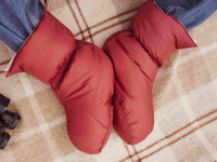 Сапожки-носочки пуховые Comfort Socks Travel Grass MARSALA 36-39 р.