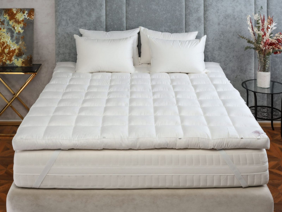 Перина полупуховая DOUBLE COMFORT GRASS 90х200 с бортиком 10 см