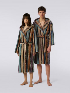  Adam chevron махровый халат из хлопка с капюшоном 160 Missoni 