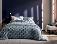  Пододеяльник  TEMPO  Marine  Blanc des Vosges  
