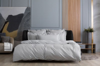 Простыня на резинке Ash grey Allure Grass 180х200x40