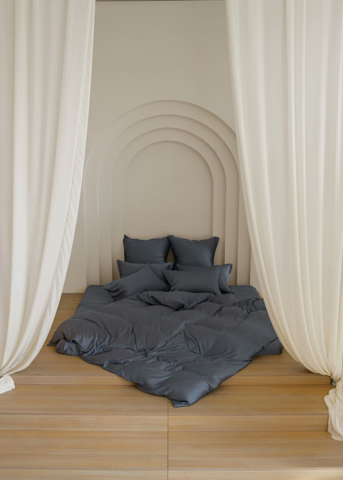 Постельное белье Grey Brilliant Grass Семейный