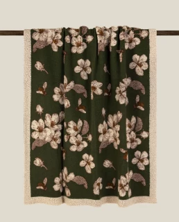 Плед Frati MAGNOLIA GREEN 150x190, шерсть 80% полиэстер 20%, 900г