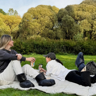 Сапожки-носочки пуховые Comfort Socks Travel Grass LATTE 36-39 р.