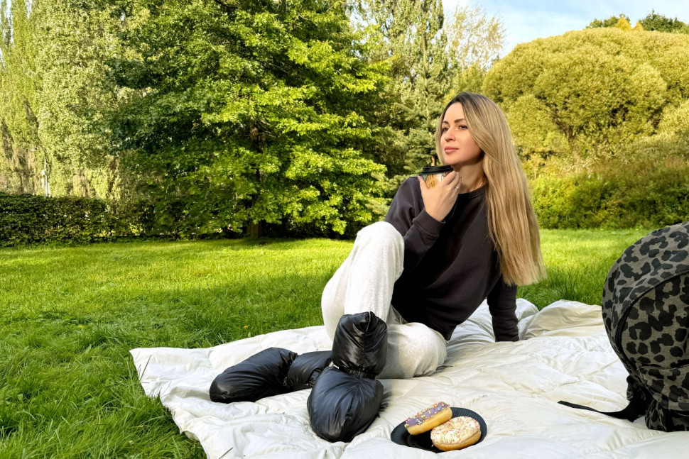 Сапожки-носочки пуховые Comfort Socks Travel Grass Black 40-45 р.