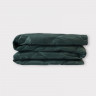 271317 Дорожный плед-пончо пуховый Travel Cape Plaid Grass DARK GREEN 130x170